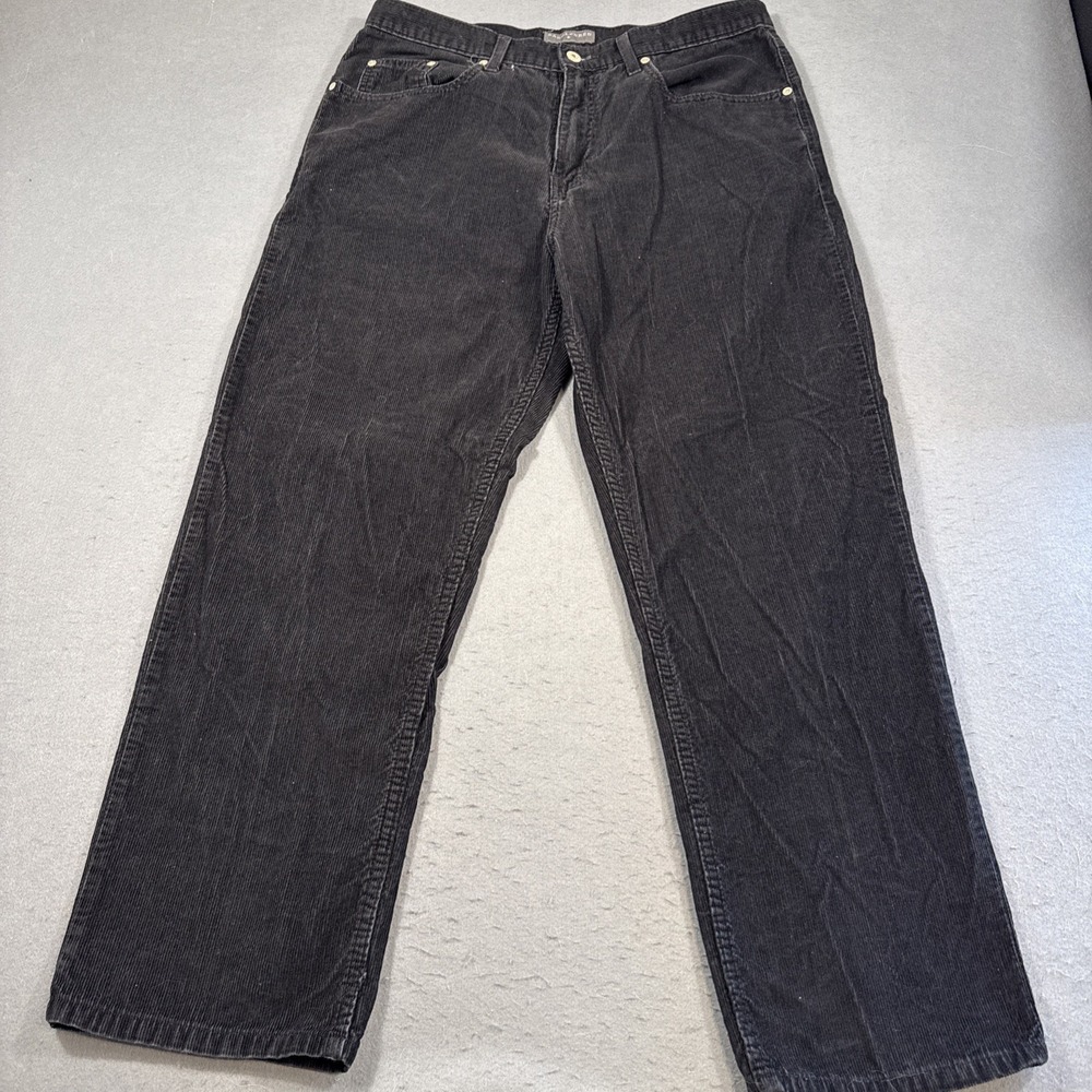 Saddlebred  Corduroy MENS 36X30 5 POCKET BLACK  Casual Pants